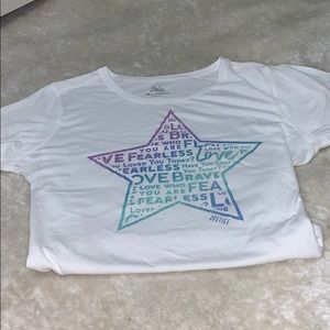 White justice Tee